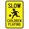 Signmission Slow Children Playing, Heavy-Gauge Aluminum Rust Proof Parking Sign, 12" x 18", A-1218-24734 A-1218-24734 - alternate 1